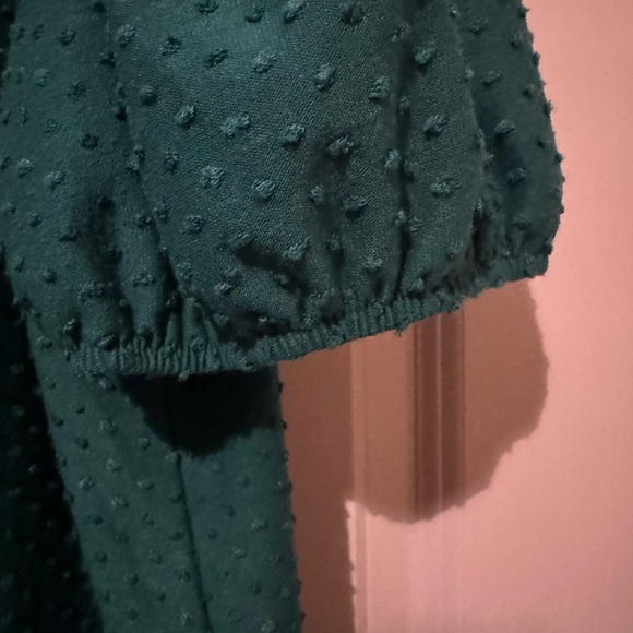 Green Blouse with Dotted Detail - Picture 3 of 3